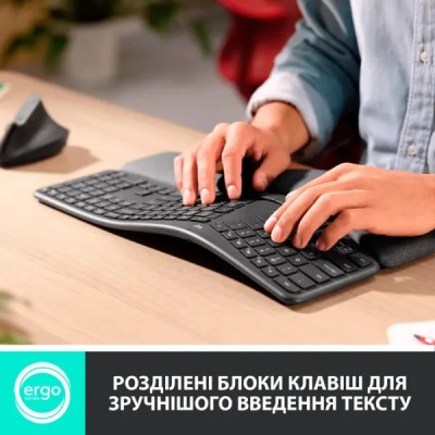 Клавіатура бездротова LOGITECH K860 ERGO Bluetooth keyboard - GRAPHITE - US INT'L - B2B (920-010352) Клавіатура бездротова LOGITECH K860 ERGO Bluetooth keyboard - GRAPHITE - US INT'L - B2B (920-010352)