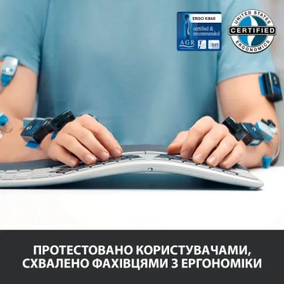 Клавіатура бездротова LOGITECH K860 ERGO Bluetooth keyboard - GRAPHITE - US INT'L - B2B (920-010352) Клавіатура бездротова LOGITECH K860 ERGO Bluetooth keyboard - GRAPHITE - US INT'L - B2B (920-010352)