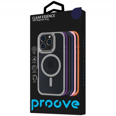 Чохол Proove Clear Essence Case with Magnetic Ring iPhone 15 Pro Max pink sand