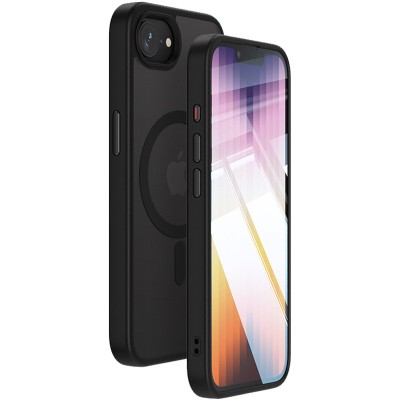 TPU+PC чохол Metal Buttons with MagSafe Colorful для Apple iPhone 16e (6.1") Чорний / Black TPU+PC чохол Metal Buttons with MagSafe Colorful для Apple iPhone 16e (6.1") Чорний / Black