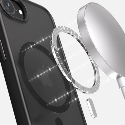 TPU+PC чохол Metal Buttons with MagSafe Colorful для Apple iPhone 16e (6.1") Чорний / Black TPU+PC чохол Metal Buttons with MagSafe Colorful для Apple iPhone 16e (6.1") Чорний / Black