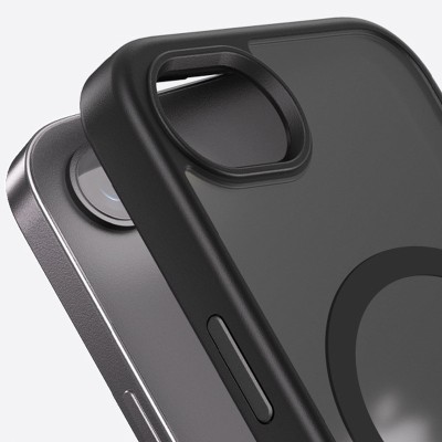 TPU+PC чохол Metal Buttons with MagSafe Colorful для Apple iPhone 16e (6.1") Чорний / Black TPU+PC чохол Metal Buttons with MagSafe Colorful для Apple iPhone 16e (6.1") Чорний / Black