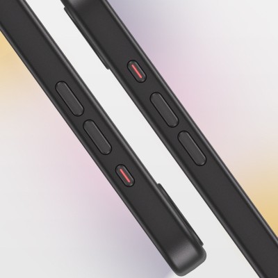 TPU+PC чохол Metal Buttons with MagSafe Colorful для Apple iPhone 16e (6.1") Чорний / Black TPU+PC чохол Metal Buttons with MagSafe Colorful для Apple iPhone 16e (6.1") Чорний / Black