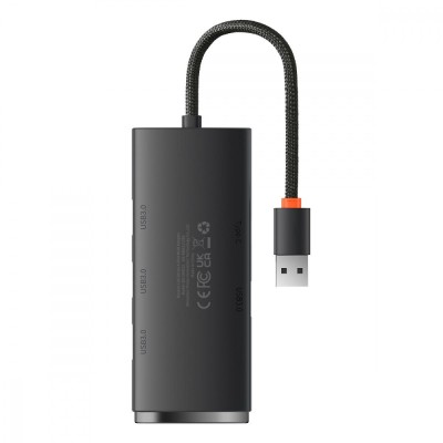 USB-Хаб Baseus Lite Series 4-in-1 (USB-A to USB 3.0*4) (0.25m) (WKQX030002) white