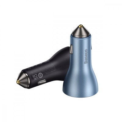 АЗП Baseus Golden Contactor Pro Triple Fast Charger Car Charger 65W U+C+C (CGJP010013) Dark Gray