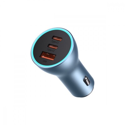 АЗП Baseus Golden Contactor Pro Triple Fast Charger Car Charger 65W U+C+C (CGJP010013) Dark Gray