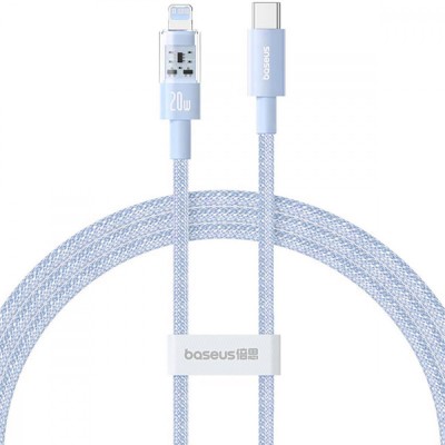 Кабель Baseus Gem Fast-Charging Type-C to Lightning 20W 1m (P10373001311-00) blue