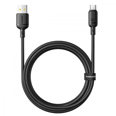 Кабель Baseus Silky Series Type-C 100W (2m) black Кабель Baseus Silky Series Type-C 100W (2m) black