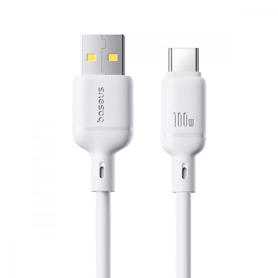 Кабель Baseus Silky Series Type-C 100W (2m) white Кабель Baseus Silky Series Type-C 100W (2m) white