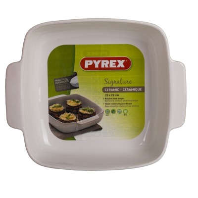 Форма с/к PYREX SIGNATURE 22х22 см /для запікання/квадр/керам/сірий (SG22SR4/7646) Форма с/к PYREX SIGNATURE 22х22 см /для запікання/квадр/керам/сірий (SG22SR4/7646)