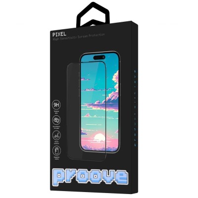 Захисне скло Proove Pixel iPhone 13 Pro Max/14 Plus black