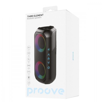 Портативна Акустика Proove Third Element 20W (PDTE200010001) Black Портативна Акустика Proove Third Element 20W (PDTE200010001) Black