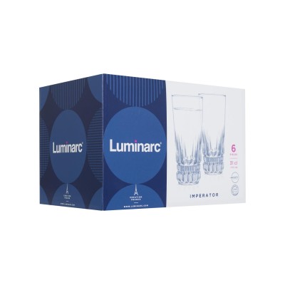 Склянка LUMINARC IMPERATOR /НАБІР/ 6X310 мл висок. (N1288) Склянка LUMINARC IMPERATOR /НАБІР/ 6X310 мл висок. (N1288)