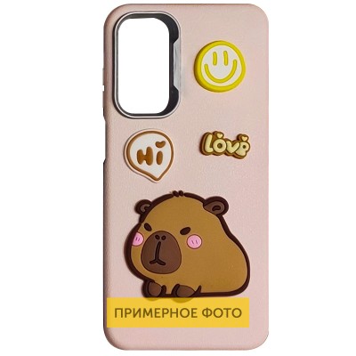 Чохол TPU Leather Toys для Samsung Galaxy A25 5G Capybara / Pink Чохол TPU Leather Toys для Samsung Galaxy A25 5G Capybara / Pink