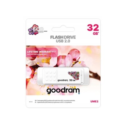 флеш-драйв GOODRAM UME2 32GB Spring WHITE флеш-драйв GOODRAM UME2 32GB Spring WHITE