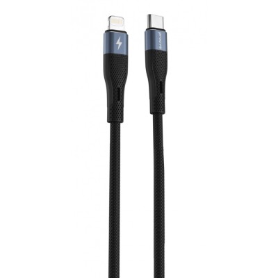 Кабель Proove Light Silicone Type-C to Lightning 27W (1m) (CCLC27002101) black Кабель Proove Light Silicone Type-C to Lightning 27W (1m) (CCLC27002101) black