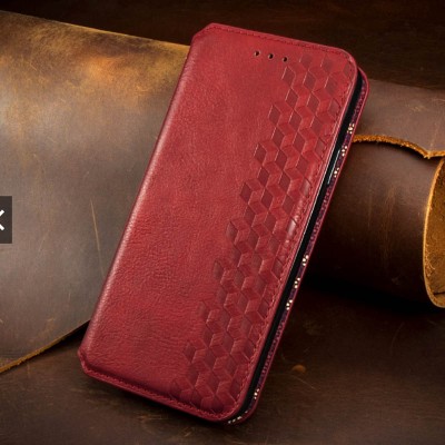 Кожаный чехол книжка GETMAN Cubic (PU) для Samsung Galaxy A31 Красный Кожаный чехол книжка GETMAN Cubic (PU) для Samsung Galaxy A31 Красный