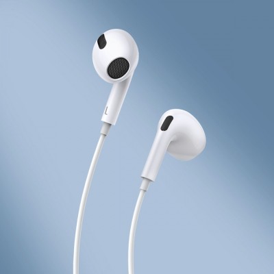 Дротові Навушники BASEUS Encok Type-C Lateral In-ear Wired Earphone C17 (NGCR010002) White