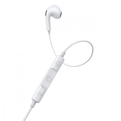 Навушники Baseus Encok 3.5mm Lateral In-ear Wired Earphone H17 White NGCR020002