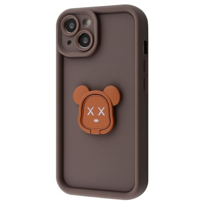 Чохол Pretty Case iPhone 14 bear/brown