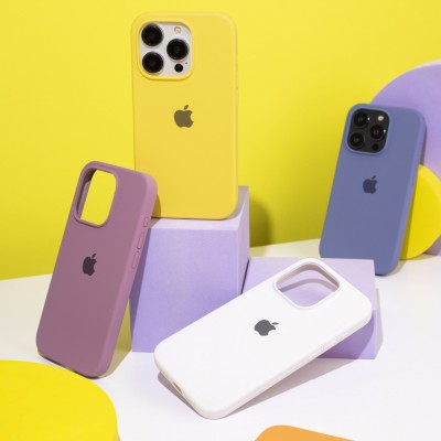 Чохол Silicone Case Full iPhone 16 Pro Max white