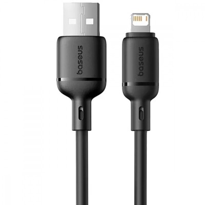 Кабель Baseus Silky Series Fast Charging Lightning 2.4A (1m) (P10377702113-00) black