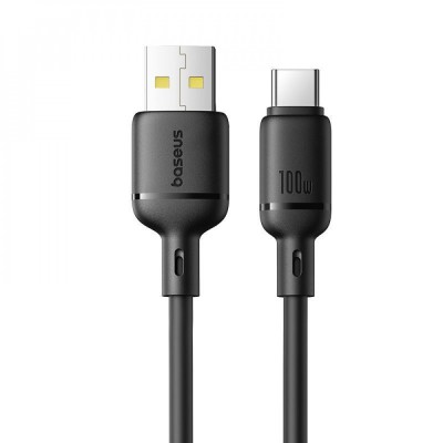 Кабель Baseus Silky Series Fast Charging Type-C 100W (1m) (P10377703113-000) black Кабель Baseus Silky Series Fast Charging Type-C 100W (1m) (P10377703113-000) black