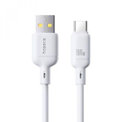 Кабель Baseus Silky Series Fast Charging Type-C 100W (1m) (P10377703213-00) white Кабель Baseus Silky Series Fast Charging Type-C 100W (1m) (P10377703213-00) white