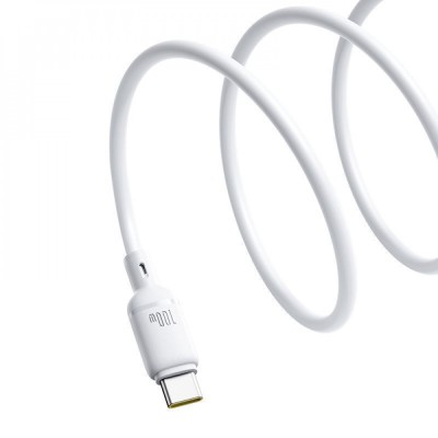Кабель Baseus Silky Series Fast Charging Type-C 100W (1m) (P10377703213-00) white Кабель Baseus Silky Series Fast Charging Type-C 100W (1m) (P10377703213-00) white