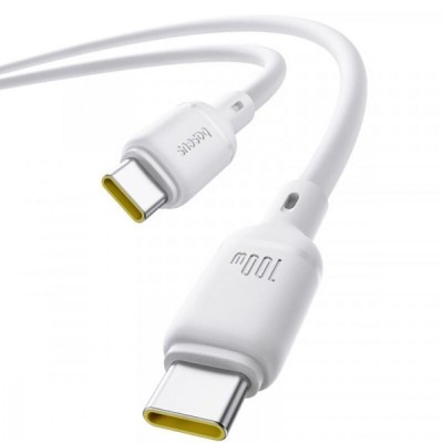 Кабель Baseus Silky Series Fast Charging Type-C to Type-C 100W (1m) (P10377704213-00) white