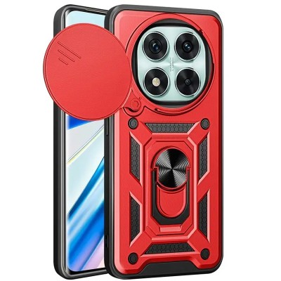 Ударостійкий чохол Camshield Serge Ring для Xiaomi Redmi Note 14 Pro 5G Червоний Ударостійкий чохол Camshield Serge Ring для Xiaomi Redmi Note 14 Pro 5G Червоний