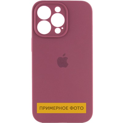 Чохол Silicone Case Full Camera Protective (AA) для Apple iPhone 16 (6.1") Бордовий / Plum Чохол Silicone Case Full Camera Protective (AA) для Apple iPhone 16 (6.1") Бордовий / Plum