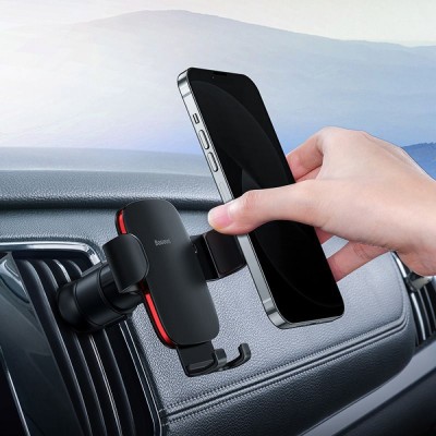 Автомобільний тримач Baseus Metal Age 2 Gravity Air Outlet Car Mount (SUJS000012) Silver Автомобільний тримач Baseus Metal Age 2 Gravity Air Outlet Car Mount (SUJS000012) Silver