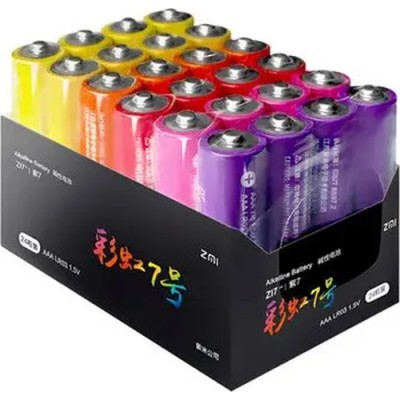 Батарейка ZMI Rainbow AAA Alkaline (AA724) 24шт/бл
