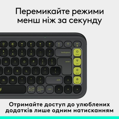 Клавіатура LOGITECH POP ICON KEYS - GRAPHITE - UKR (L920-013157) Клавіатура LOGITECH POP ICON KEYS - GRAPHITE - UKR (L920-013157)