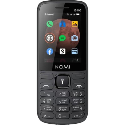 Телефон Nomi i2403 Black Телефон Nomi i2403 Black