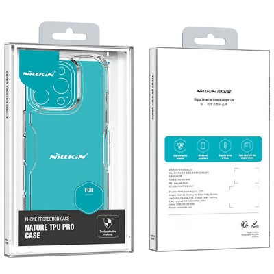 TPU чохол Nillkin Nature Pro Series для Apple iPhone 16 Pro Max (6.9") Безбарвний (прозорий) TPU чохол Nillkin Nature Pro Series для Apple iPhone 16 Pro Max (6.9") Безбарвний (прозорий)
