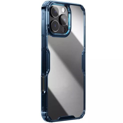 TPU чохол Nillkin Nature Pro Series для Apple iPhone 16 Pro Max (6.9") Синій (прозорий) TPU чохол Nillkin Nature Pro Series для Apple iPhone 16 Pro Max (6.9") Синій (прозорий)