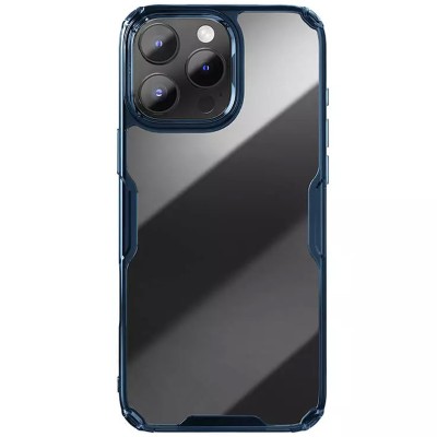 TPU чохол Nillkin Nature Pro Series для Apple iPhone 16 Pro Max (6.9") Синій (прозорий) TPU чохол Nillkin Nature Pro Series для Apple iPhone 16 Pro Max (6.9") Синій (прозорий)