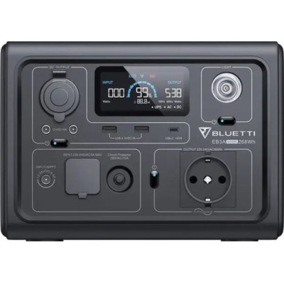 Зарядна станція Bluetti EB3A 600W/268WH EU Зарядна станція Bluetti EB3A 600W/268WH EU