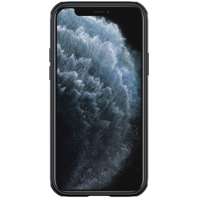 Карбоновая накладка Nillkin Camshield (шторка на камеру) для Apple iPhone 12 Pro / 12 (6.1") Черный / Black Карбоновая накладка Nillkin Camshield (шторка на камеру) для Apple iPhone 12 Pro / 12 (6.1") Черный / Black