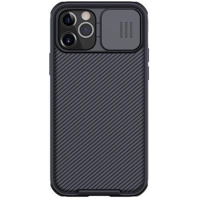 Карбоновая накладка Nillkin Camshield (шторка на камеру) для Apple iPhone 12 Pro / 12 (6.1") Черный / Black Карбоновая накладка Nillkin Camshield (шторка на камеру) для Apple iPhone 12 Pro / 12 (6.1") Черный / Black