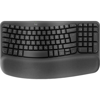 Клавiатура бездротова Logitech Wave Keys Wireless Graphite (920-012304) Клавiатура бездротова Logitech Wave Keys Wireless Graphite (920-012304)