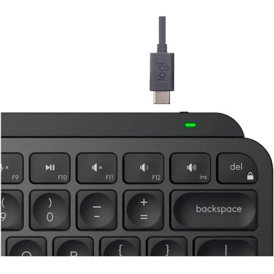 Клавіатура бездротова Logitech MX Keys Mini Wireless Illuminated Graphite (920-010498) Клавіатура бездротова Logitech MX Keys Mini Wireless Illuminated Graphite (920-010498)