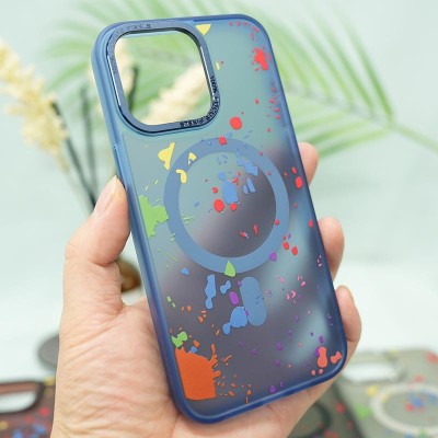 Чехол TPU+PC Flush with MagSafe для Apple iPhone 11 (6.1") Dark blue Чехол TPU+PC Flush with MagSafe для Apple iPhone 11 (6.1") Dark blue