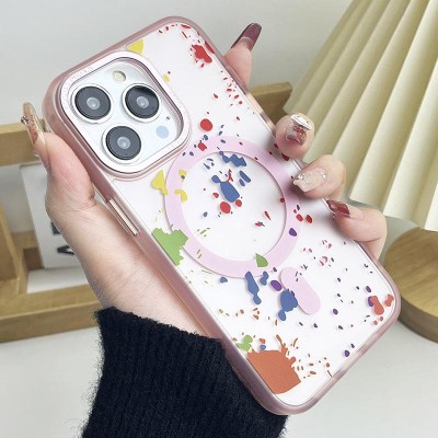 Чехол TPU+PC Flush with MagSafe для Apple iPhone 12 Pro / 12 (6.1") Baby pink Чехол TPU+PC Flush with MagSafe для Apple iPhone 12 Pro / 12 (6.1") Baby pink