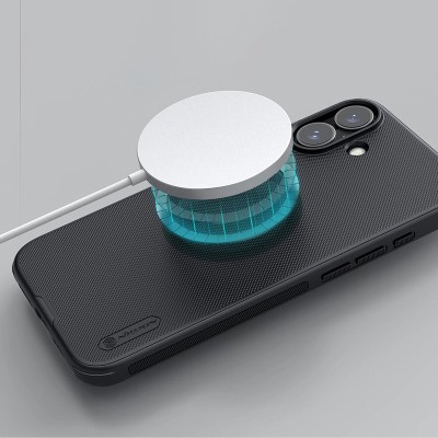 Чохол Nillkin Matte Magnetic Pro для Apple iPhone 16 (6.1") Чорний / Black Чохол Nillkin Matte Magnetic Pro для Apple iPhone 16 (6.1") Чорний / Black
