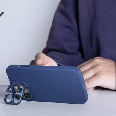 Чохол Silicone Nillkin LensWing Magnetic для Apple iPhone 14 Pro Max (6.7") Синій / Blue Чохол Silicone Nillkin LensWing Magnetic для Apple iPhone 14 Pro Max (6.7") Синій / Blue