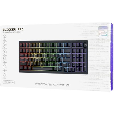 Бездротова клавіатура Proove Gaming Slicker Pro (Ukraine Layout) (WKSLP0022401) black