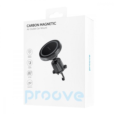 Автомобільний тримач Proove Carbon Magnetic Air Outlet Car Mount (CHCM00000001) Black